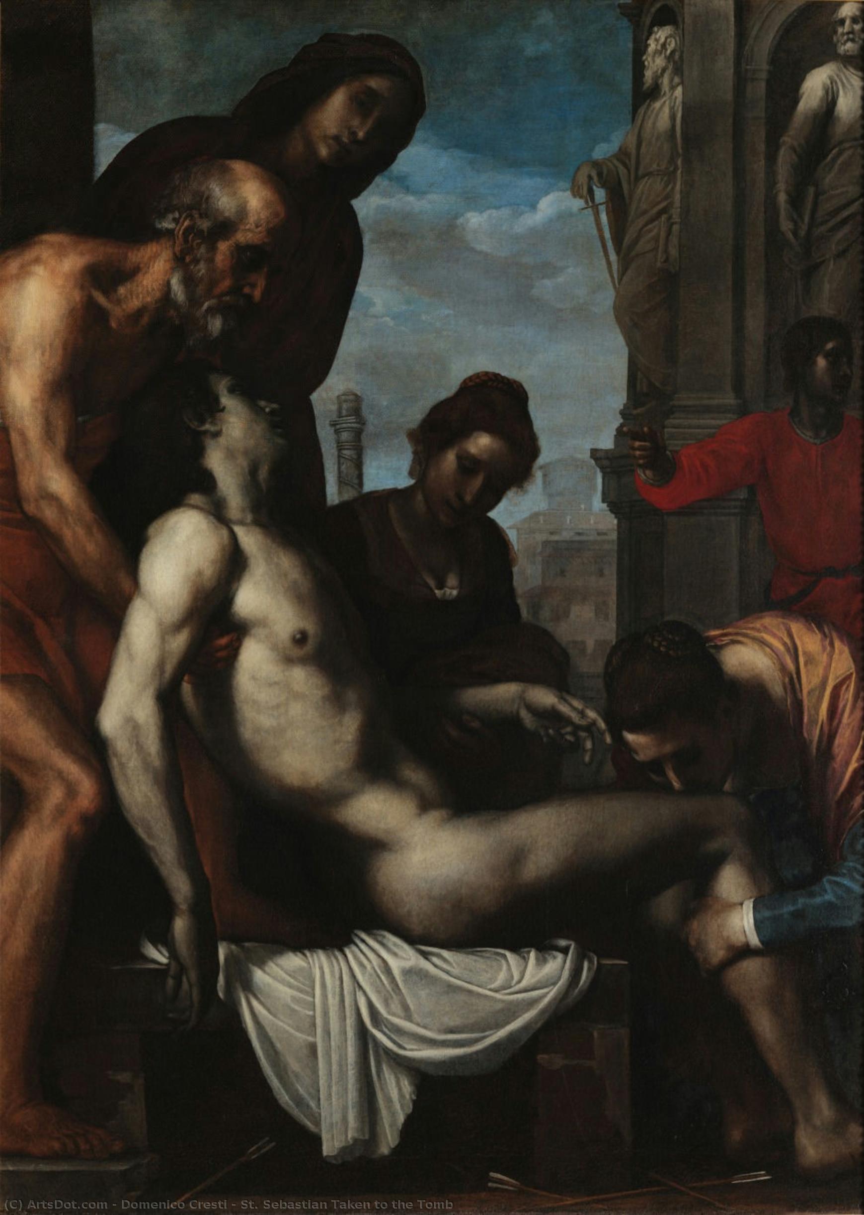 St. Sebastian Taken To The Tomb — Domenico Cresti