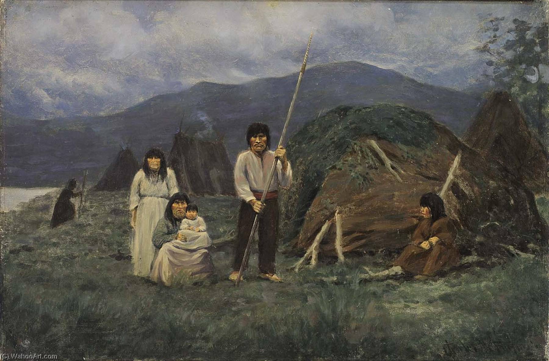 A Yaghan Village Scene — Charles Wellington Furlong