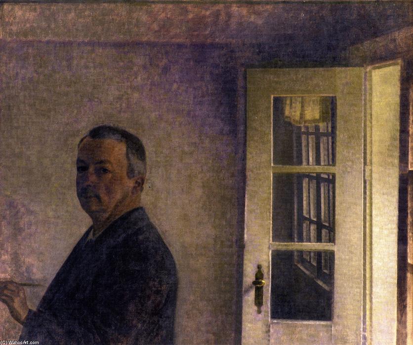 Селфи Портрет. Кућа Спурвескијул — Vilhelm Hamershoi