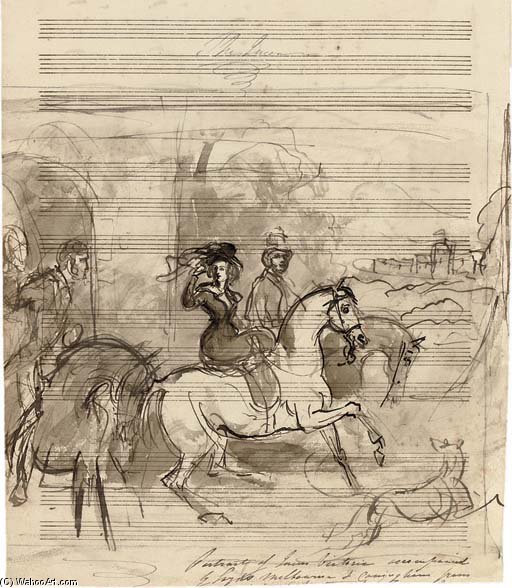 Study For A Portrait Of Queen Victoria Out Riding — Sir Francis Grant