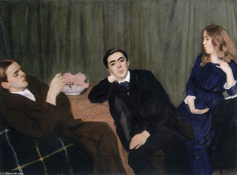 Triple Portrait — Károly Ferenczy