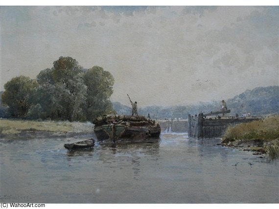 A Lock On The Upper Thames — Джордж Стэнфилд Уолтерс