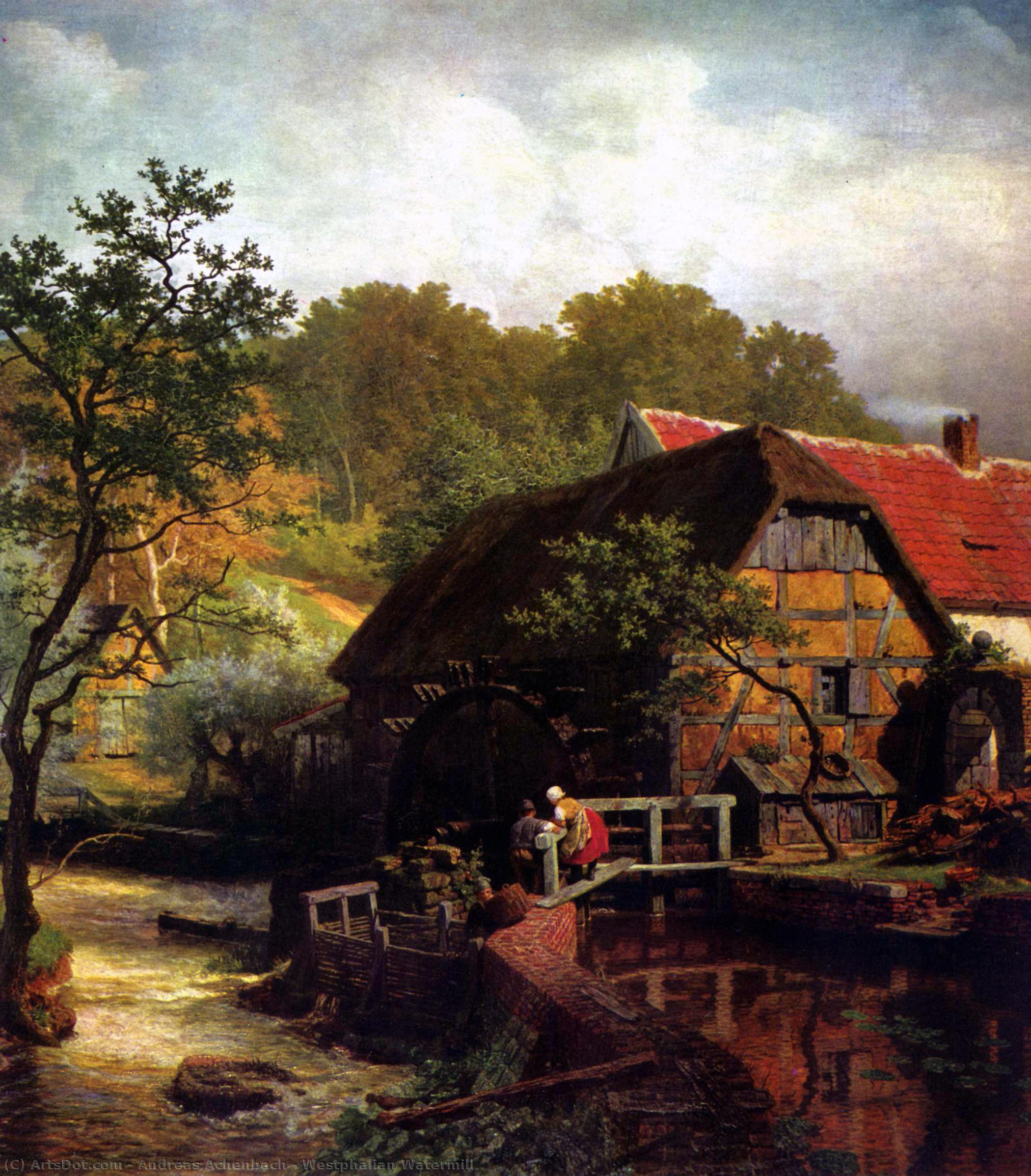 Westphalian Watermill — Андреас Ахенбах