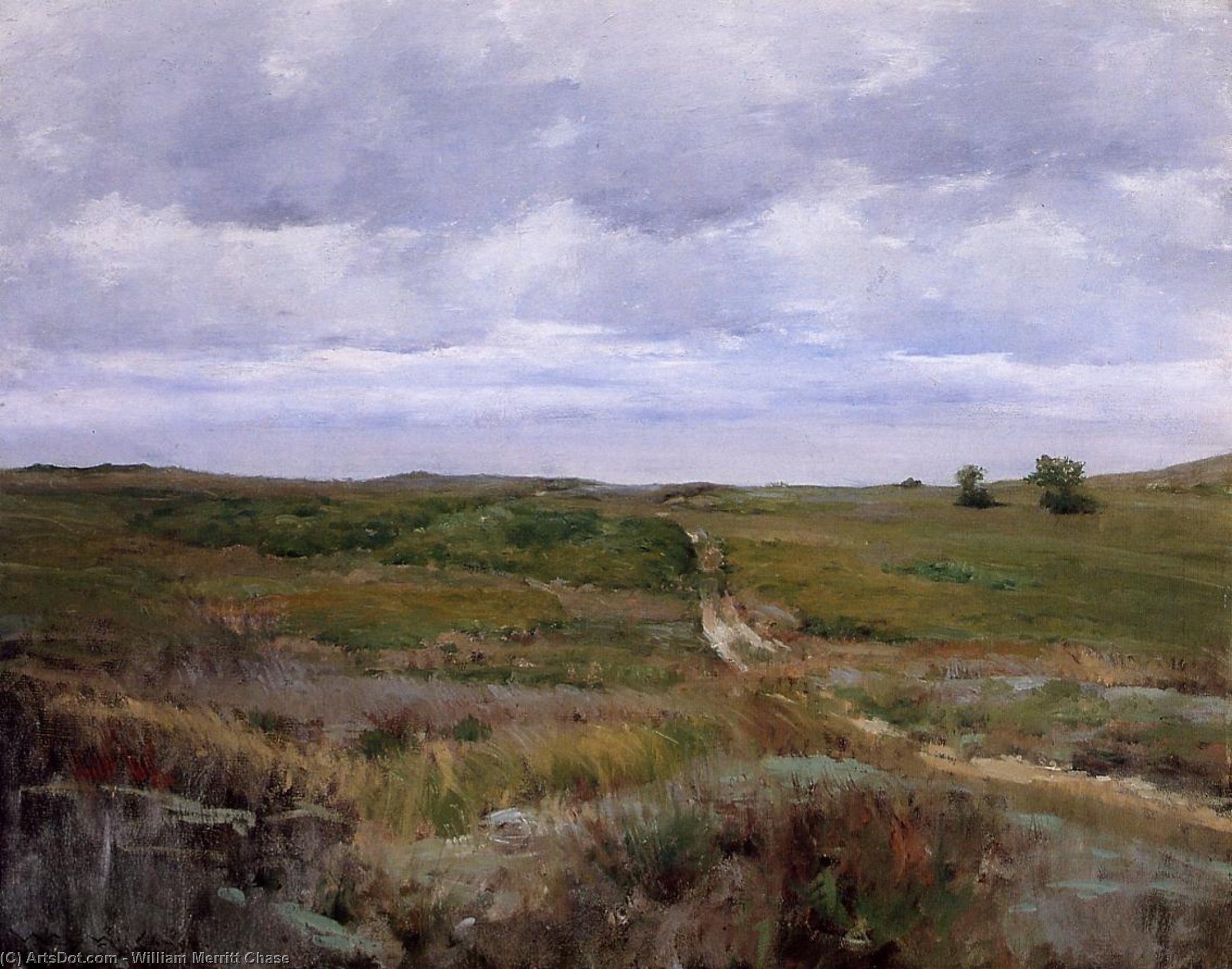 Over The Hills And Far Away — William Merritt Chase