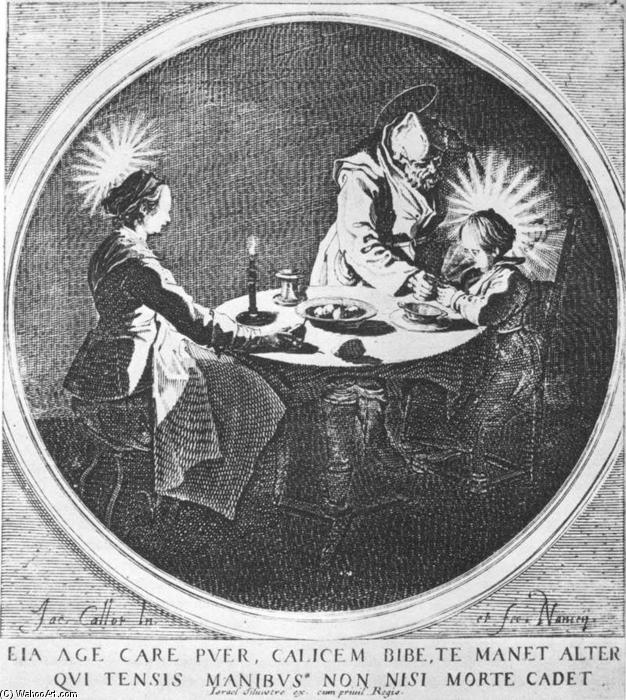 The Holy Family At Table — Jacques Callot