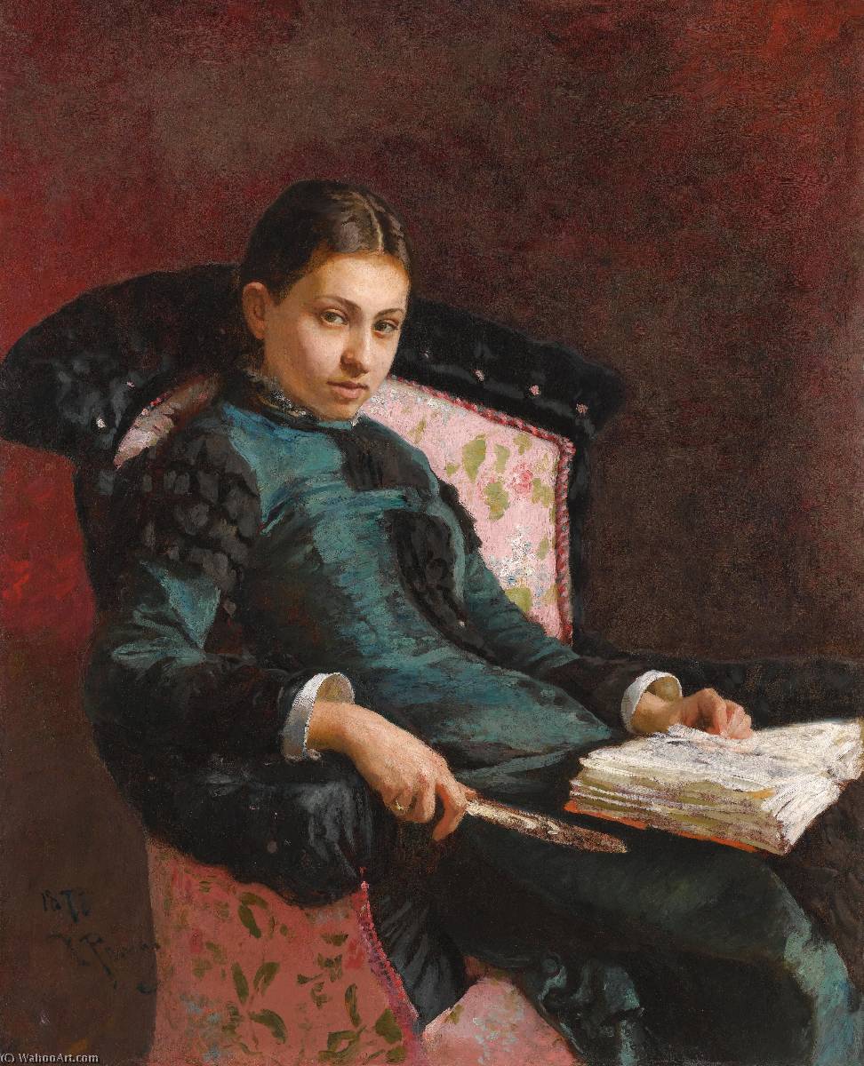 Portrait Of The Artist's Wife, Vera Repin — Ilya Yefimovich Repin
