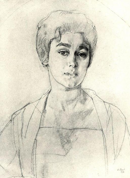 Portrait Of N. Vysotskaya — Konstantin Andreevic Somov