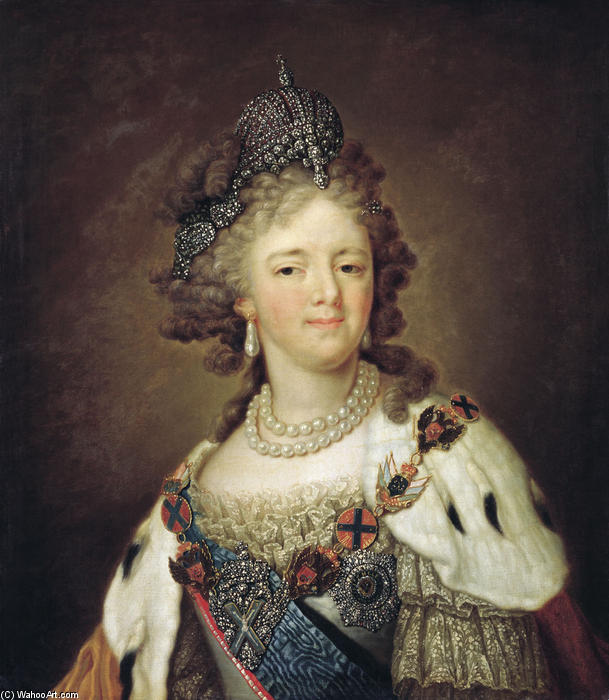 Portrait Of Empress Maria Fyodorovna — Vladimir Lukich Borovikovsky