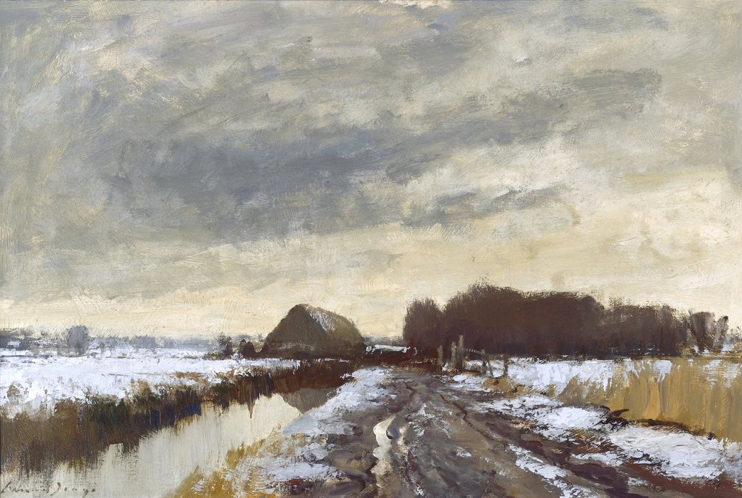 The Marsh Track, Winter, Norfolk — Edward Seago