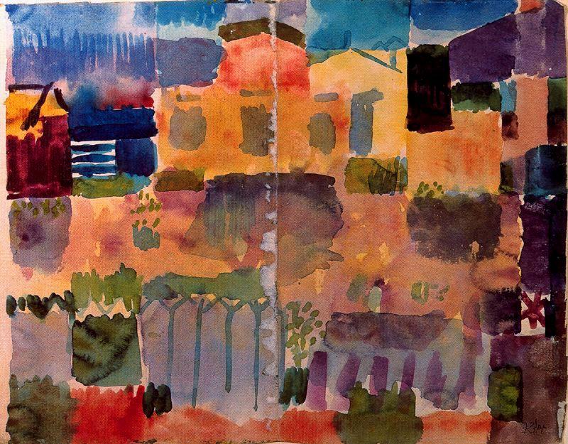 Garden Of The European Colony Of Saint-germain In Tunish — Paul Klee