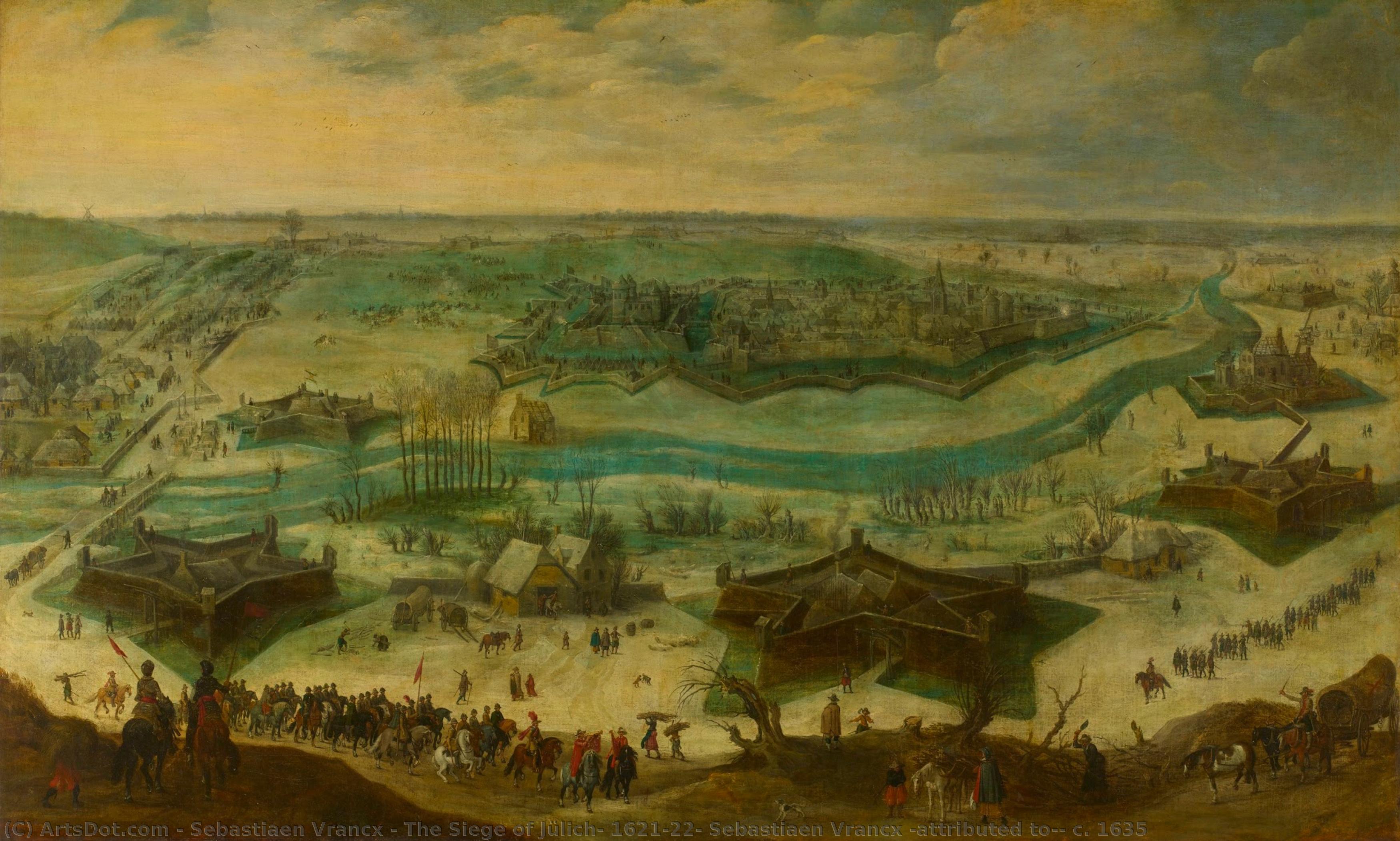 The Siege Of Jülich, 1621-22, Sebastiaen Vrancx (attributed To), C. 1635 — Sebastiaan Vrancx