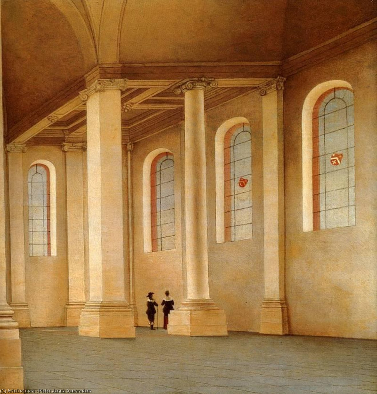 Haarlem The Interior Of The Nieuwe Kerk Seen From The South West — Pieter Jansz. Saenredam