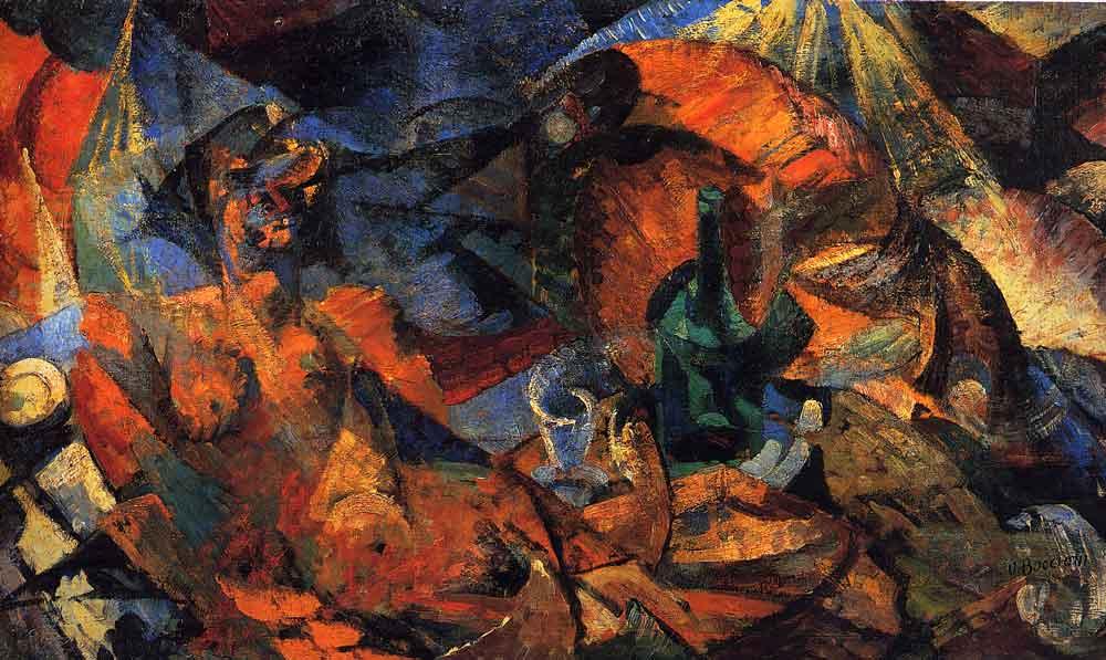 Desnudo (modelo Complementario De Forma-color) — Umberto Boccioni