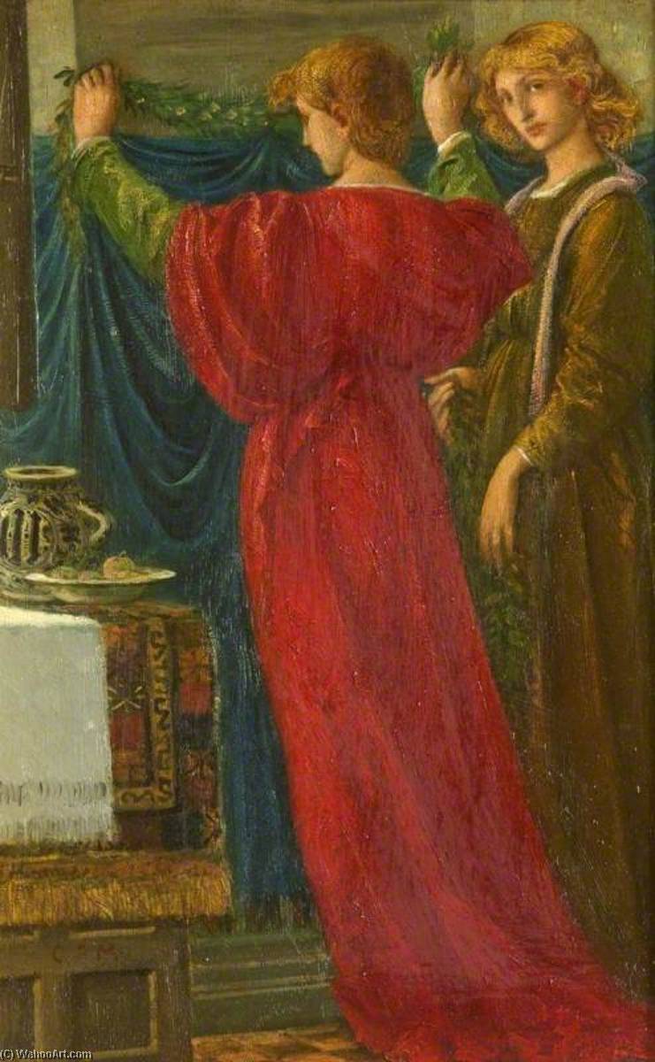 The Garland Makers (triptych, Right Wing) — Charles Fairfax Murray