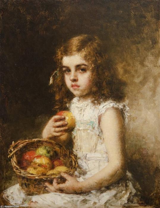 Portrait Of A Young Girl (13) — Alexei Alexeievich Harlamoff
