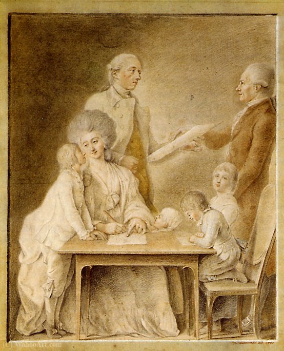 The Johann Valentin Meyer Family And The Artist Chodowiecki — Daniel Nikolaus Chodowiecki