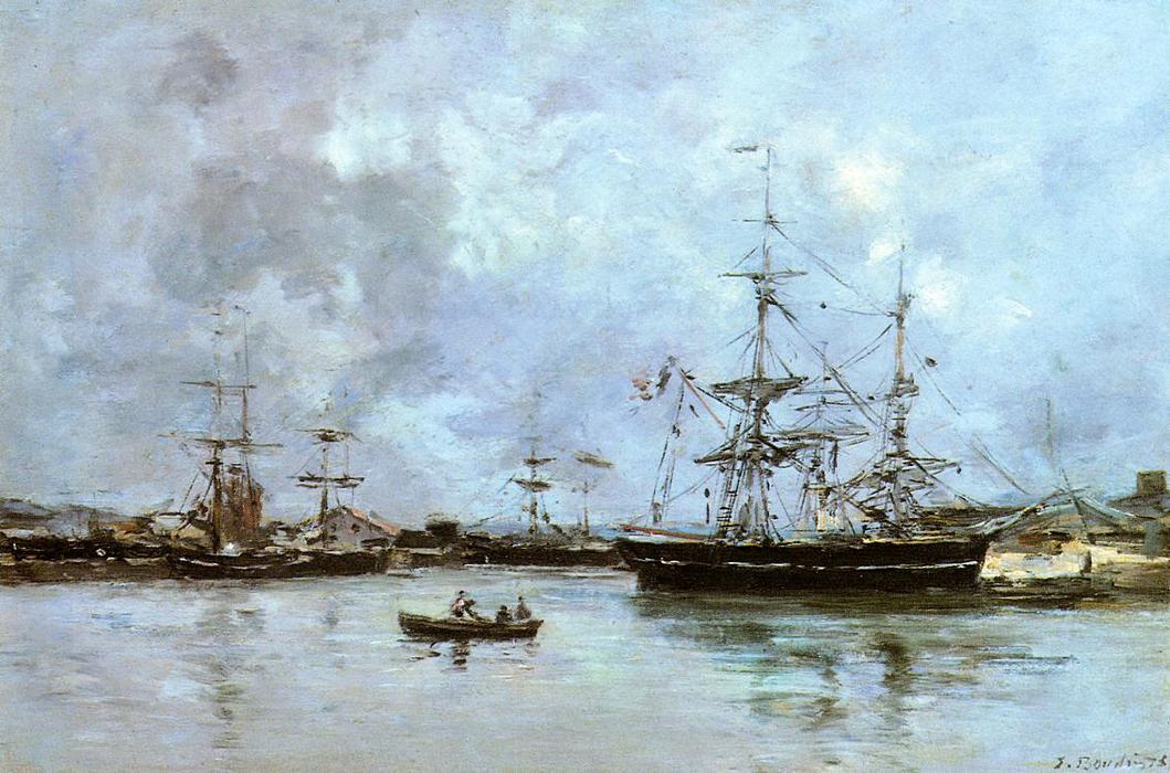 The Port Of Deauville — Eugène Louis Boudin