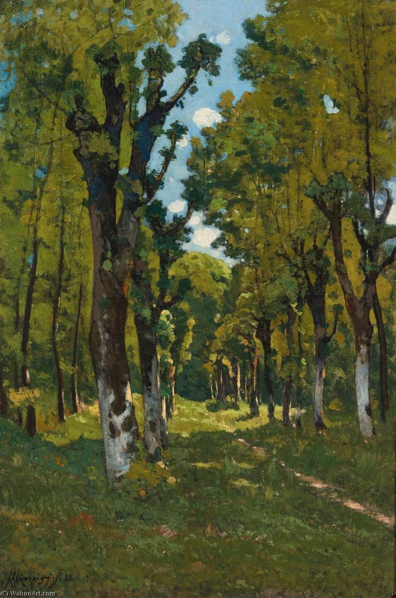 Allée Des Tilleuls À Saint Privé, Yvonne — Henri-joseph Harpignies
