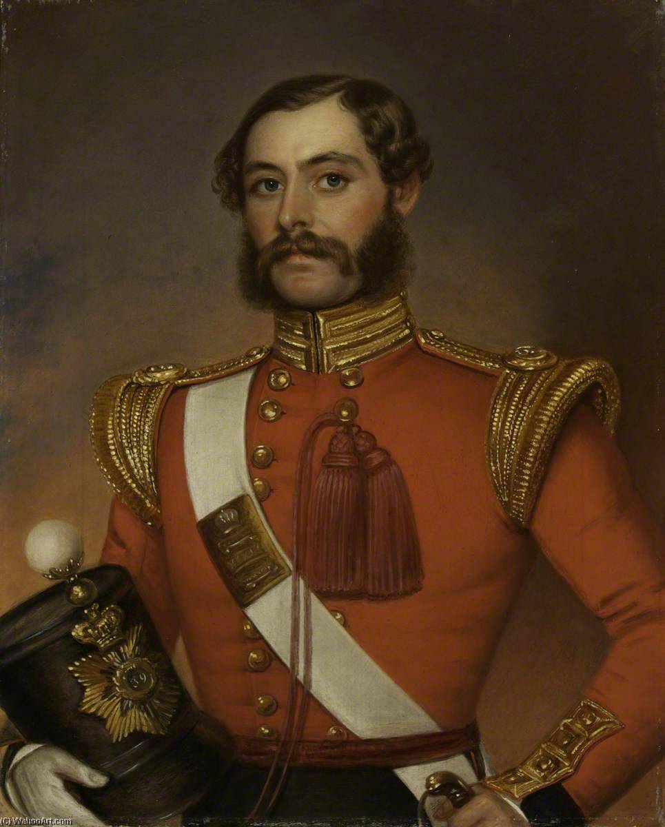 Lieutenant And Adjutant (later General) William Munro (1818–1880), 39th (dorsetshire) Regiment Of Foot — Jivan Ram