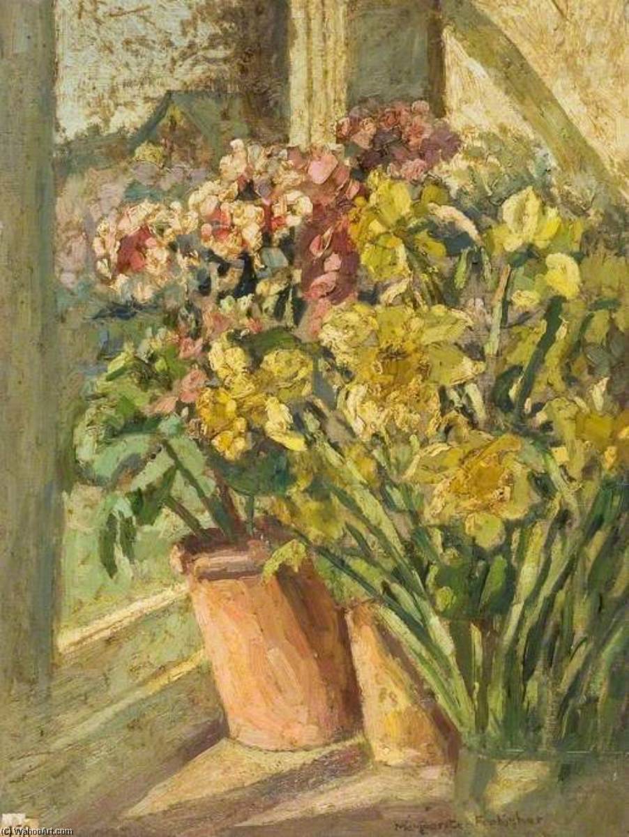 Pot Plants On A Windowsill — Lucy Marguerite Frobisher