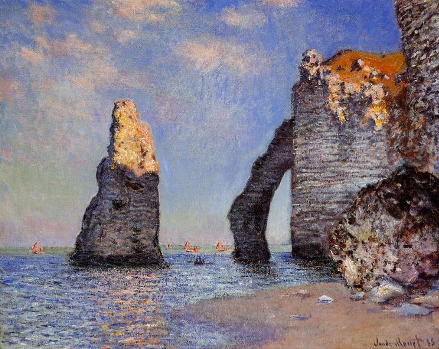 The Rock Needle And The Porte D'aval — Claude Monet