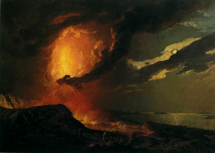 Vesuvius In Eruption, With A View Over The Islands In The Bay Of Naples — Џозеф Рајт Од Дербија