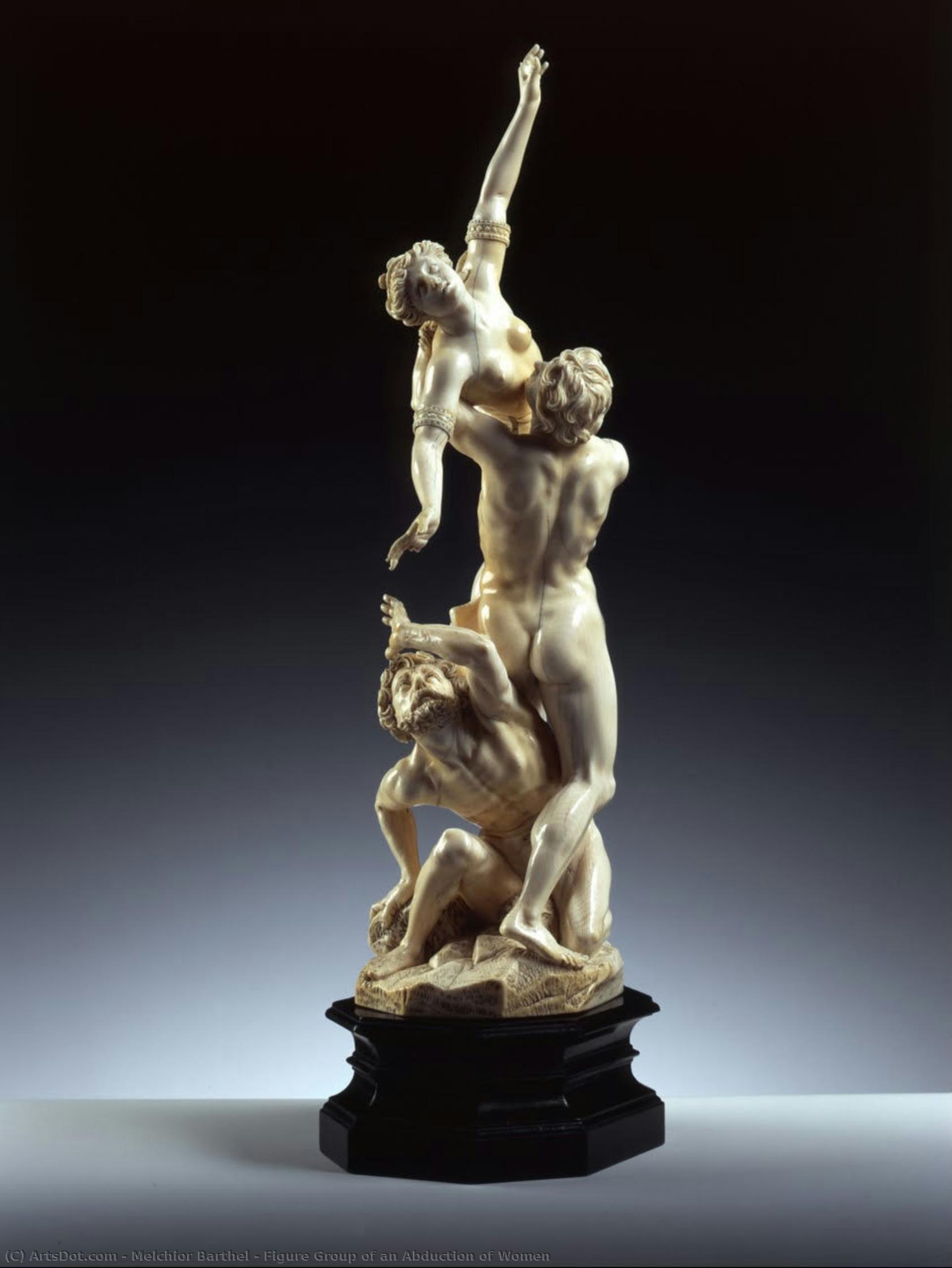 Figure Group Of An Abduction Of Women — Melchior Barthel