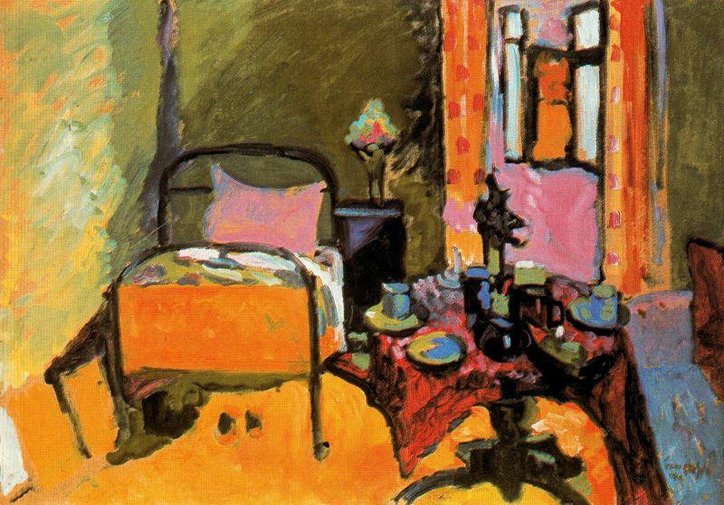 Bedroom On The Ainmillerstrasse — Wassily Wassilyevich Kandinsky