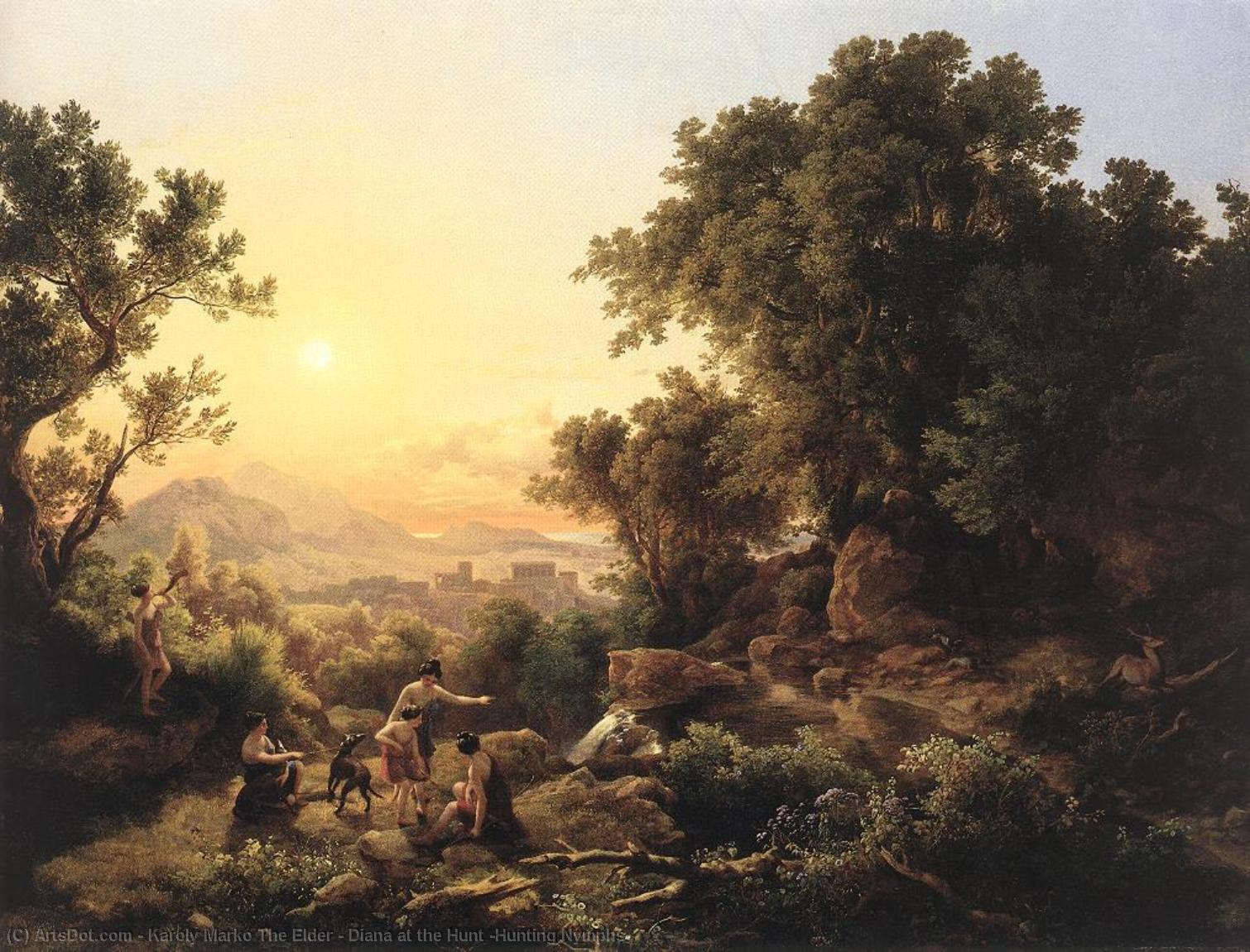 Diana At The Hunt (hunting Nymphs) — Károly Marko Der Ältere