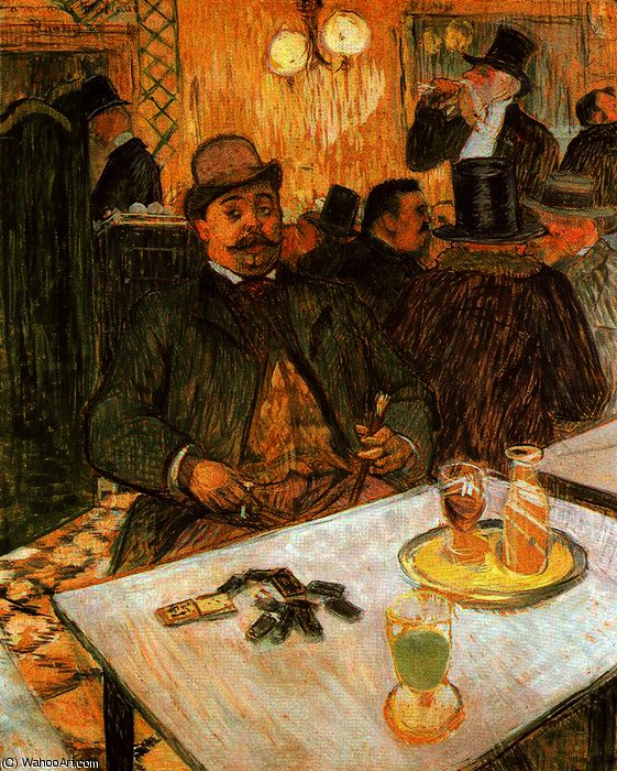 Mr. Boileau In The Coffee — Henri De Toulouse-lautrec