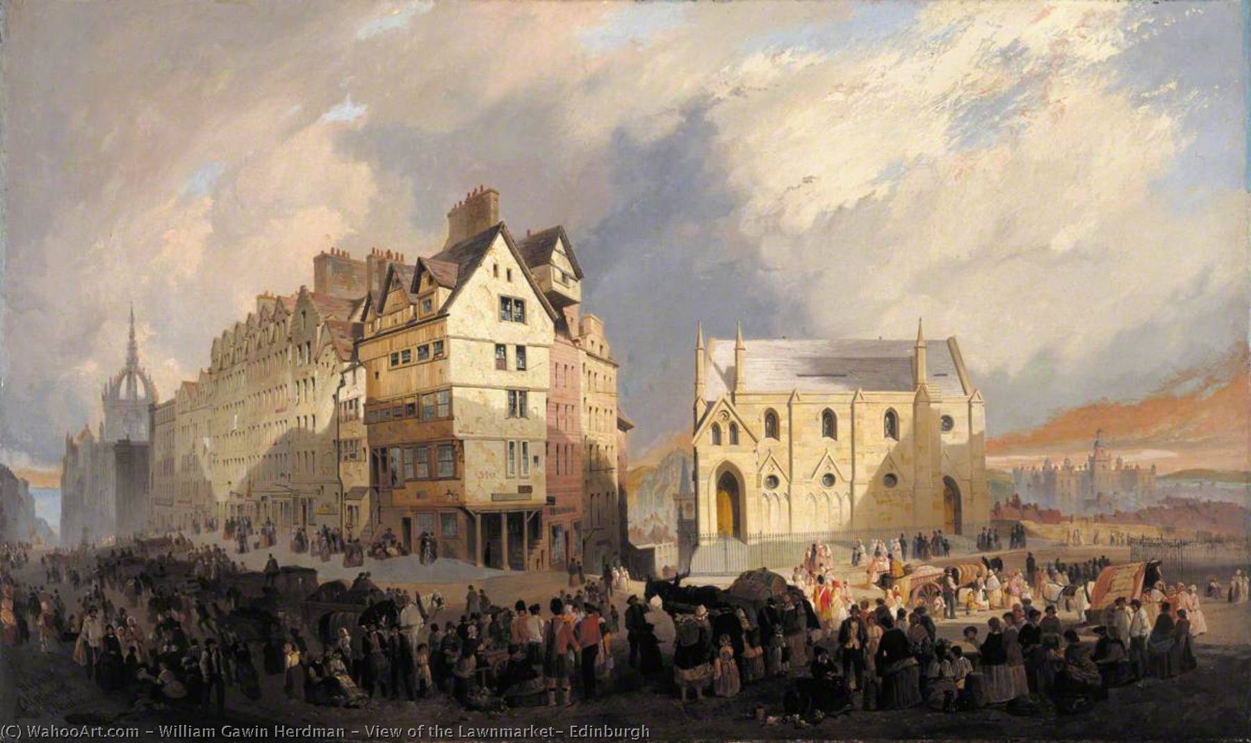View Of The Lawnmarket, Edinburgh — William Gawin Herdman