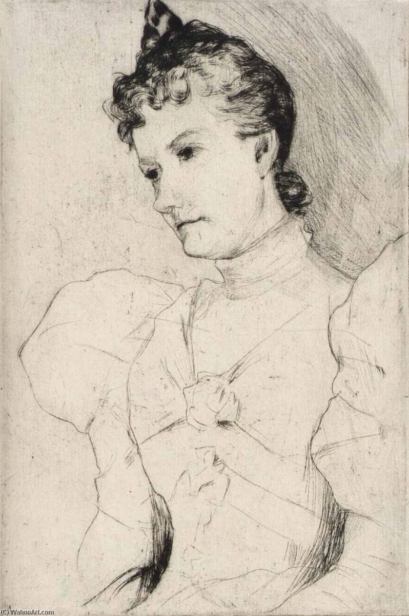 Portrait Of Miss Ross — Julian Alden Weir