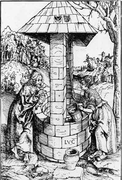 Christ And The Samaritan Woman At The Well — Lucas Cranach The Elder