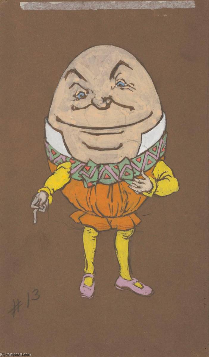 Humpty Dumpty (costume Design For Alice In Wonderland, 1915) — William Penhallow Henderson