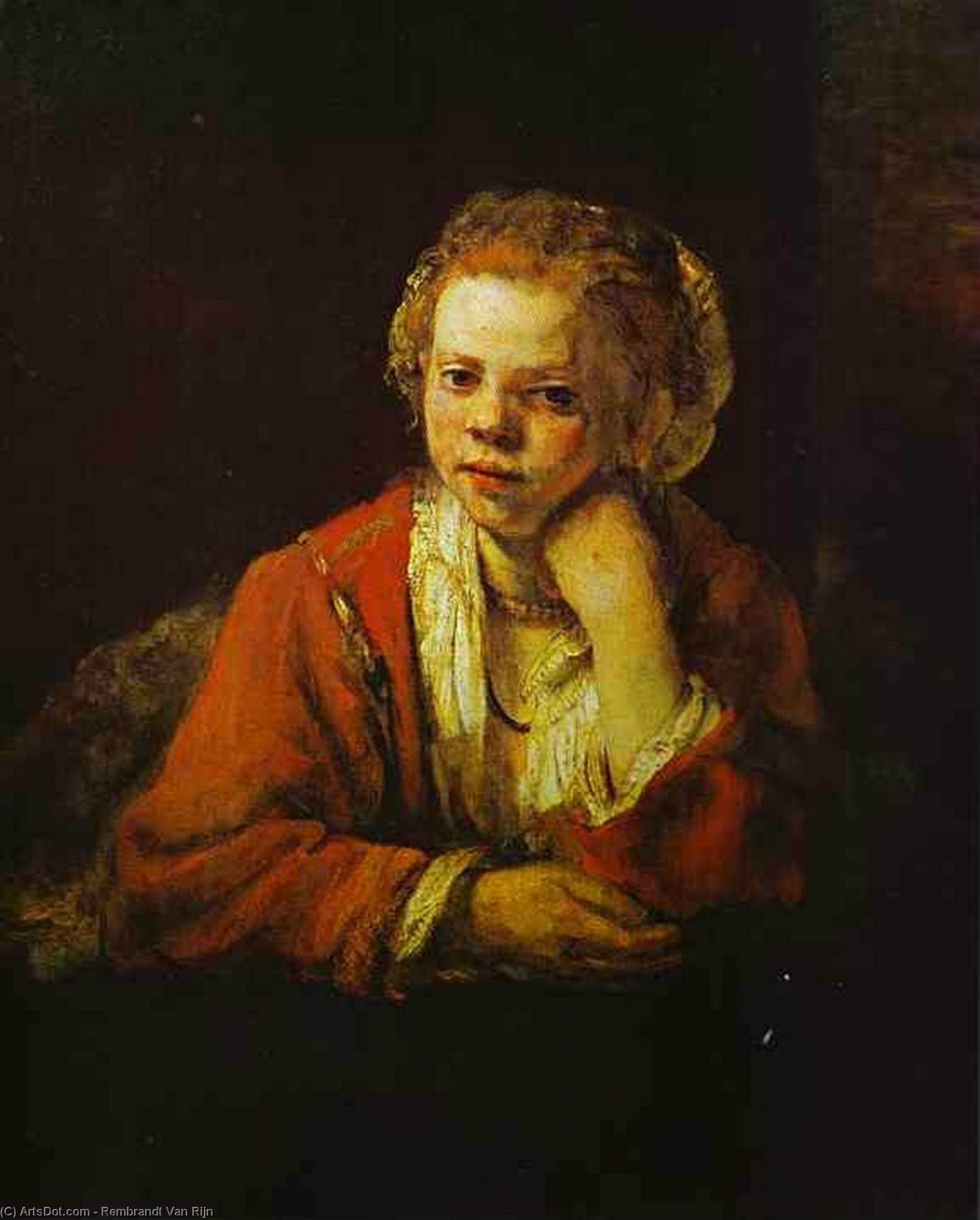 La Joven En La Ventana — Rembrandt Van Rijn