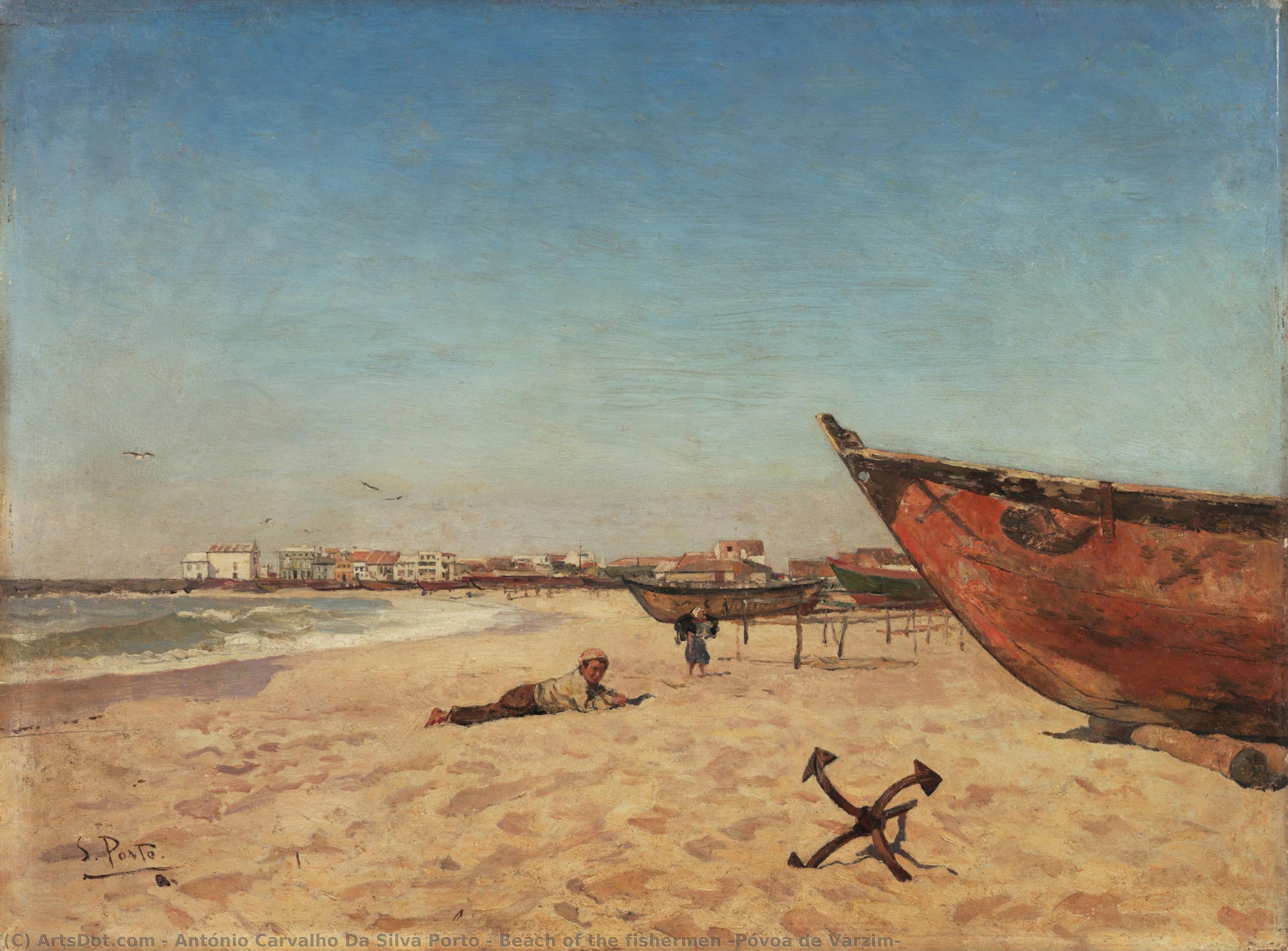 Beach Of The Fishermen (póvoa De Varzim) — António Carvalho Da Silva Porto