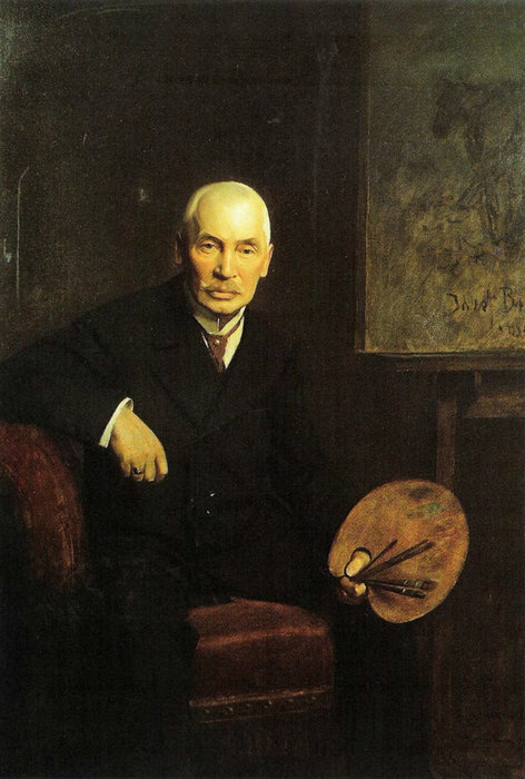 Portrait Of The Painter Józef Brandt — Josef Von Brandt