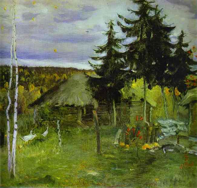 Autumn In A Village — Mikhail Nesterov