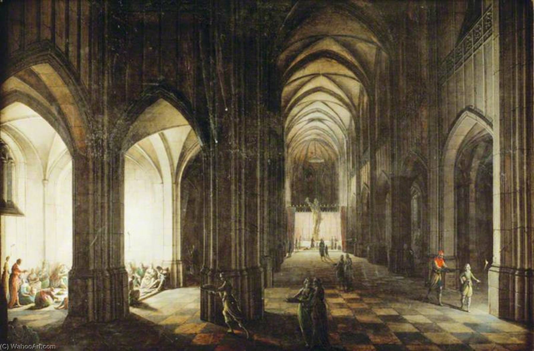 Interior Of A Cathedral Dedicated To A Profane Form Of Worship — Hendrick Van Steenwijck The Younger