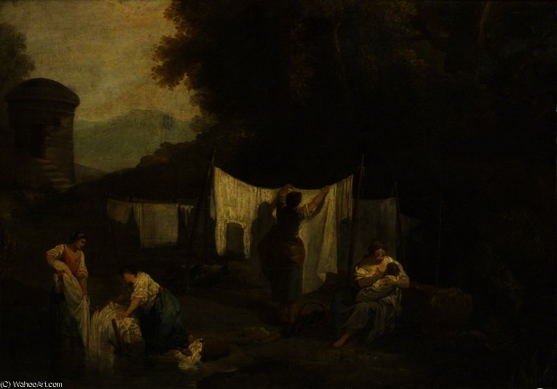 The Bleaching Grounds (peasants Washing Linen) — ジョージ・ロミユー
