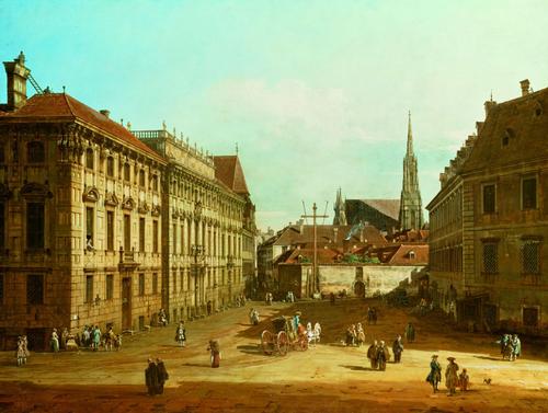 Der Lobkowitzplatz In Wien — Бернардо Беллотто