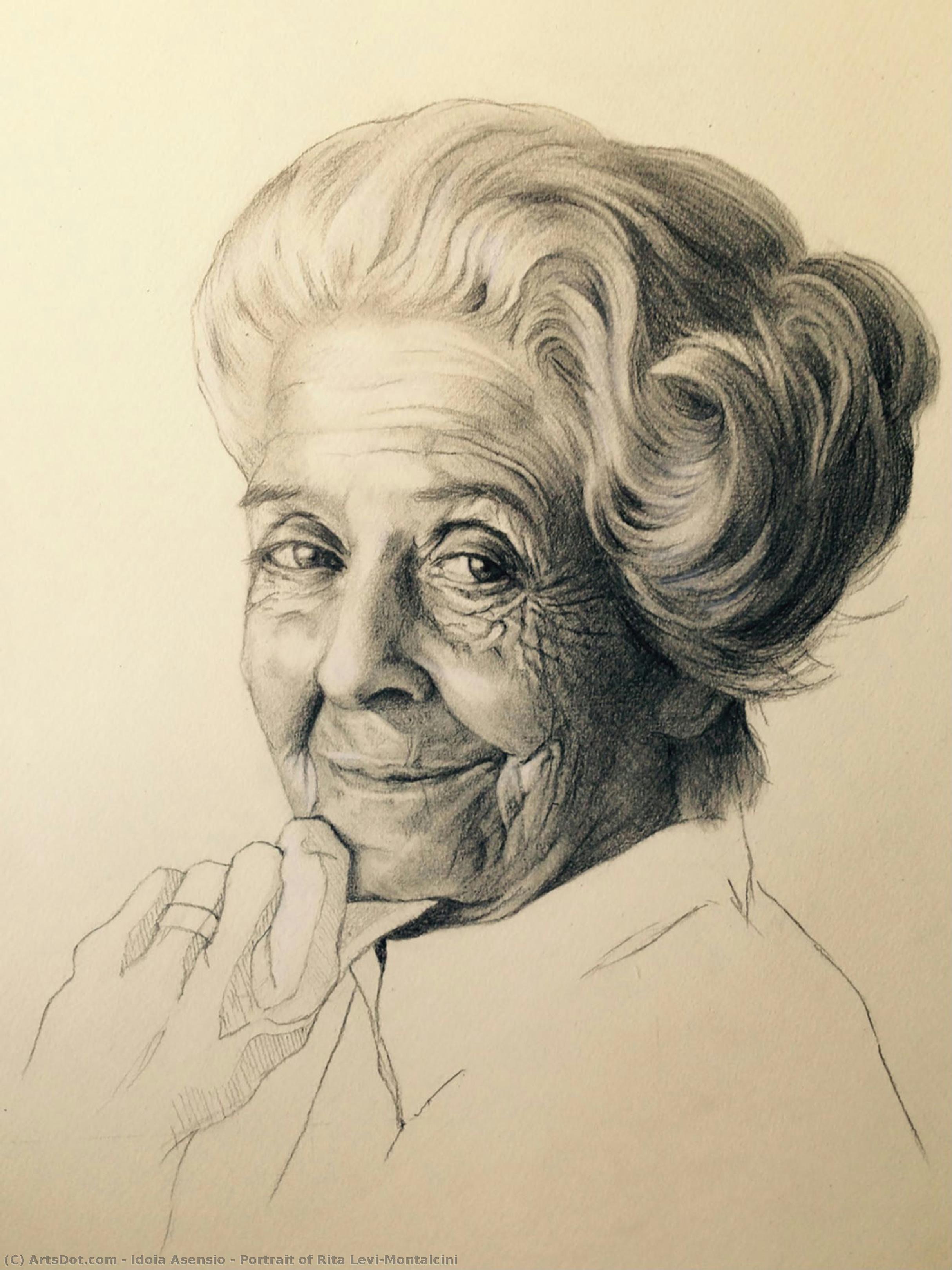 Portrait Of Rita Levi-montalcini — Idoia Asensio
