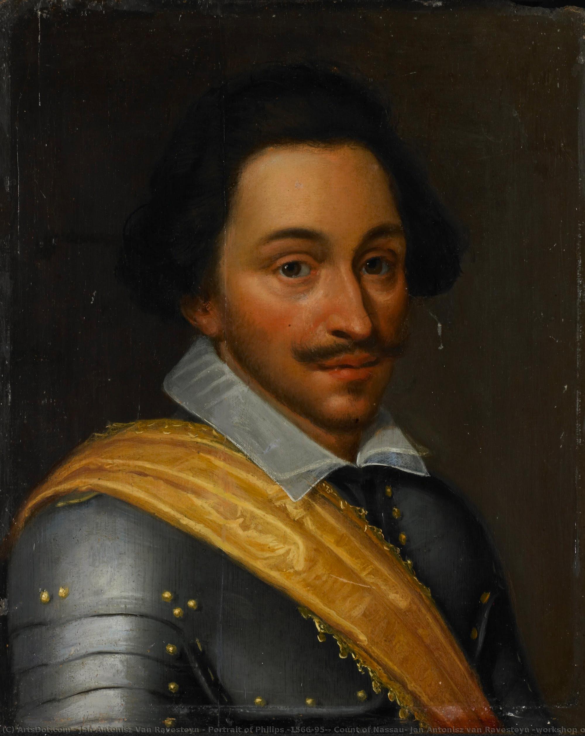 Portrait Of Philips (1566-95), Count Of Nassau, Jan Antonisz Van Ravesteyn (workshop Of), C. 1610 - C. 1620 — Jan Antonisz Van Ravesteyn