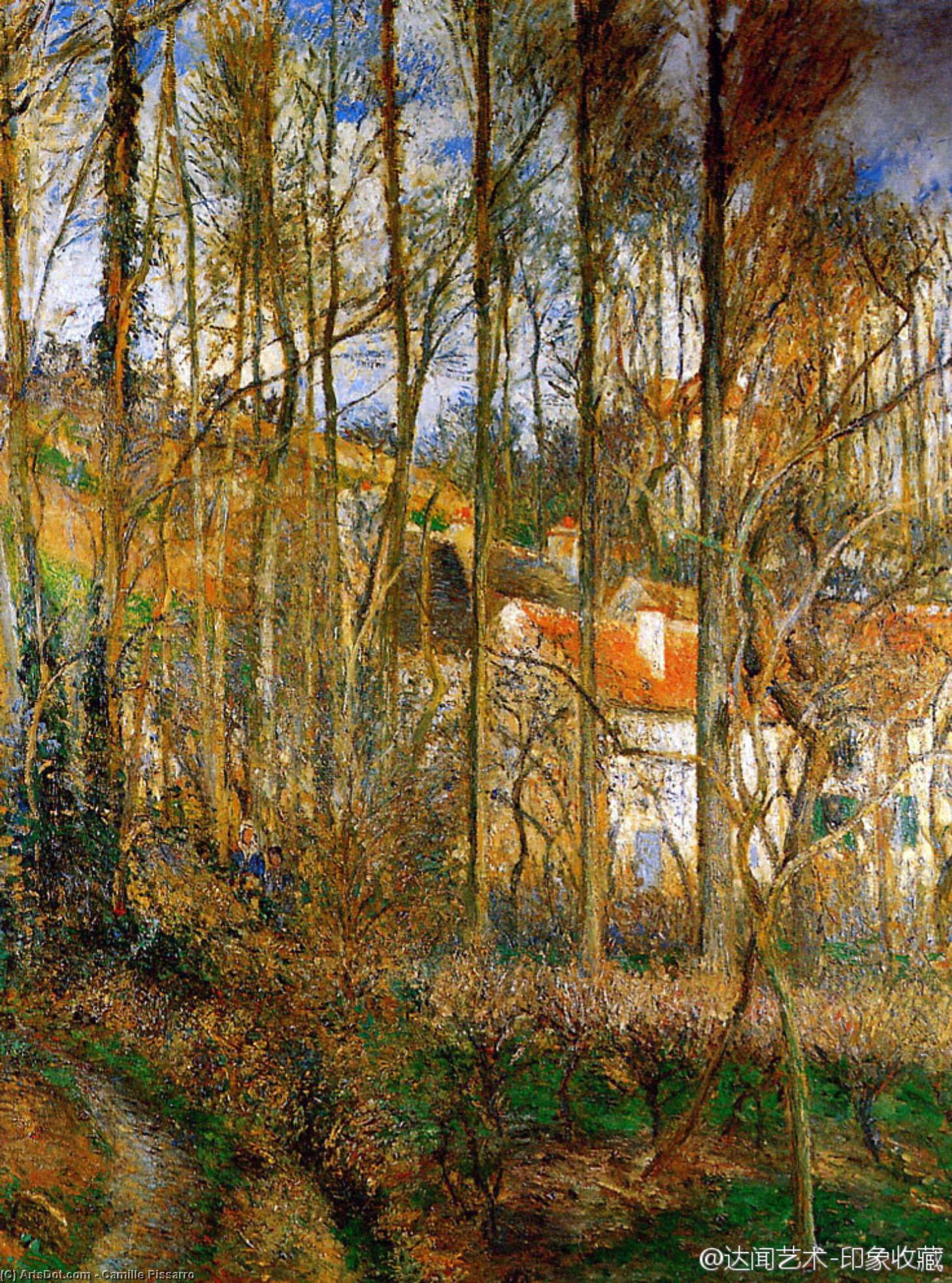 La C_te Des Boeufs In Ermitage Sun — Camille Pissarro