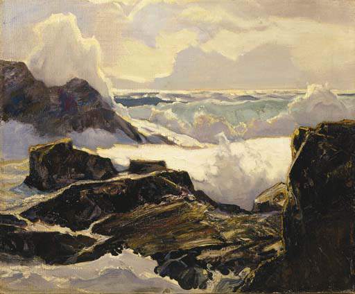 At High Tide — Frederick Judd Waugh