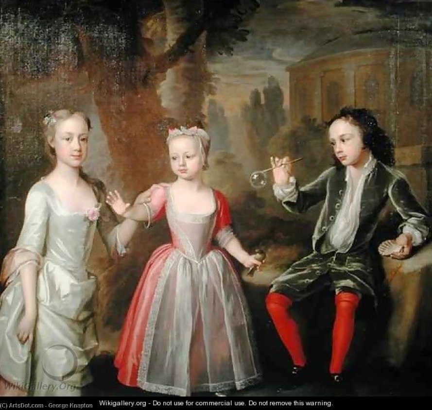 The Second Earl Of Egmont And His Sisters — George Knapton