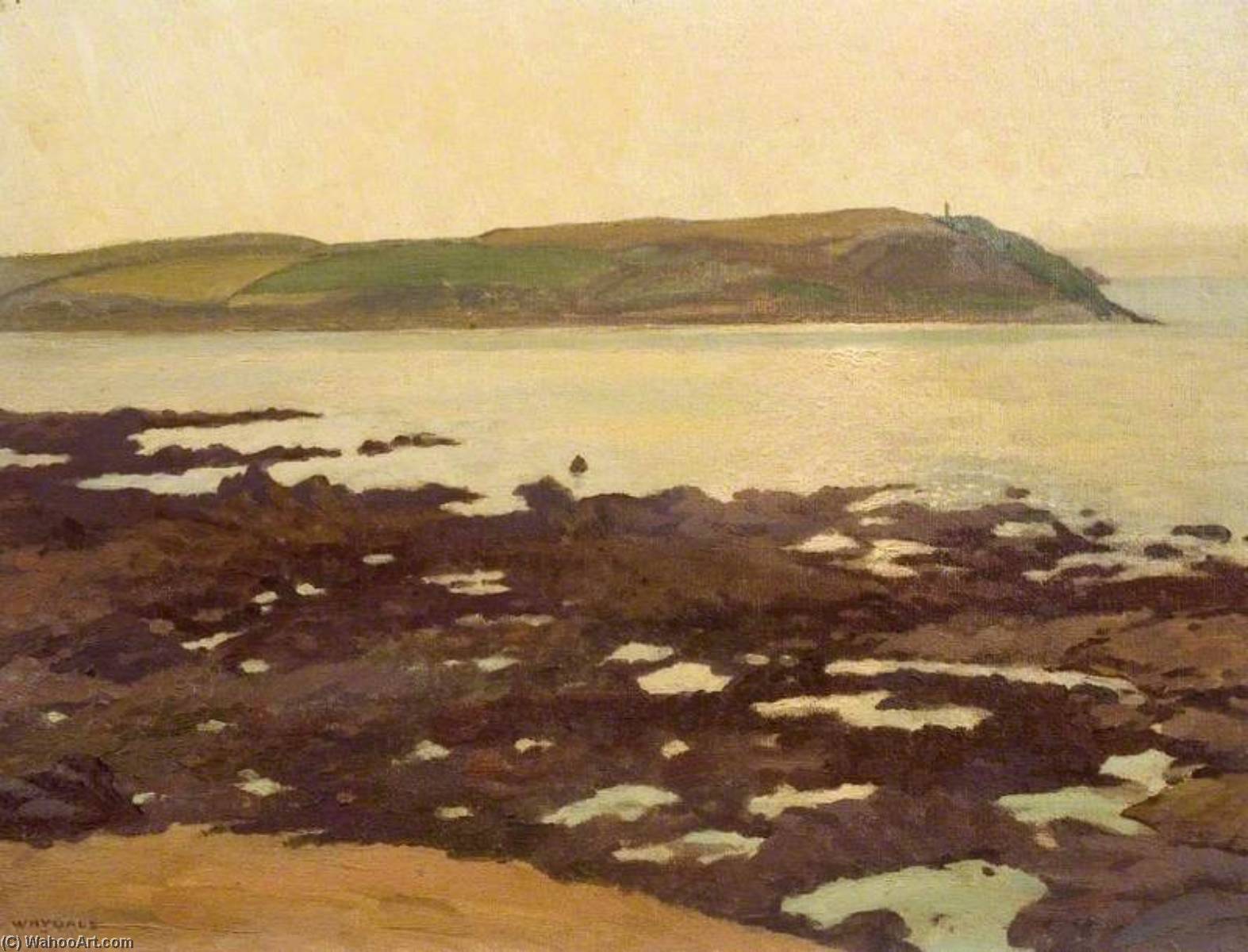 Evening Stepper Point, Cornwall — Ernest Herbert Whydale