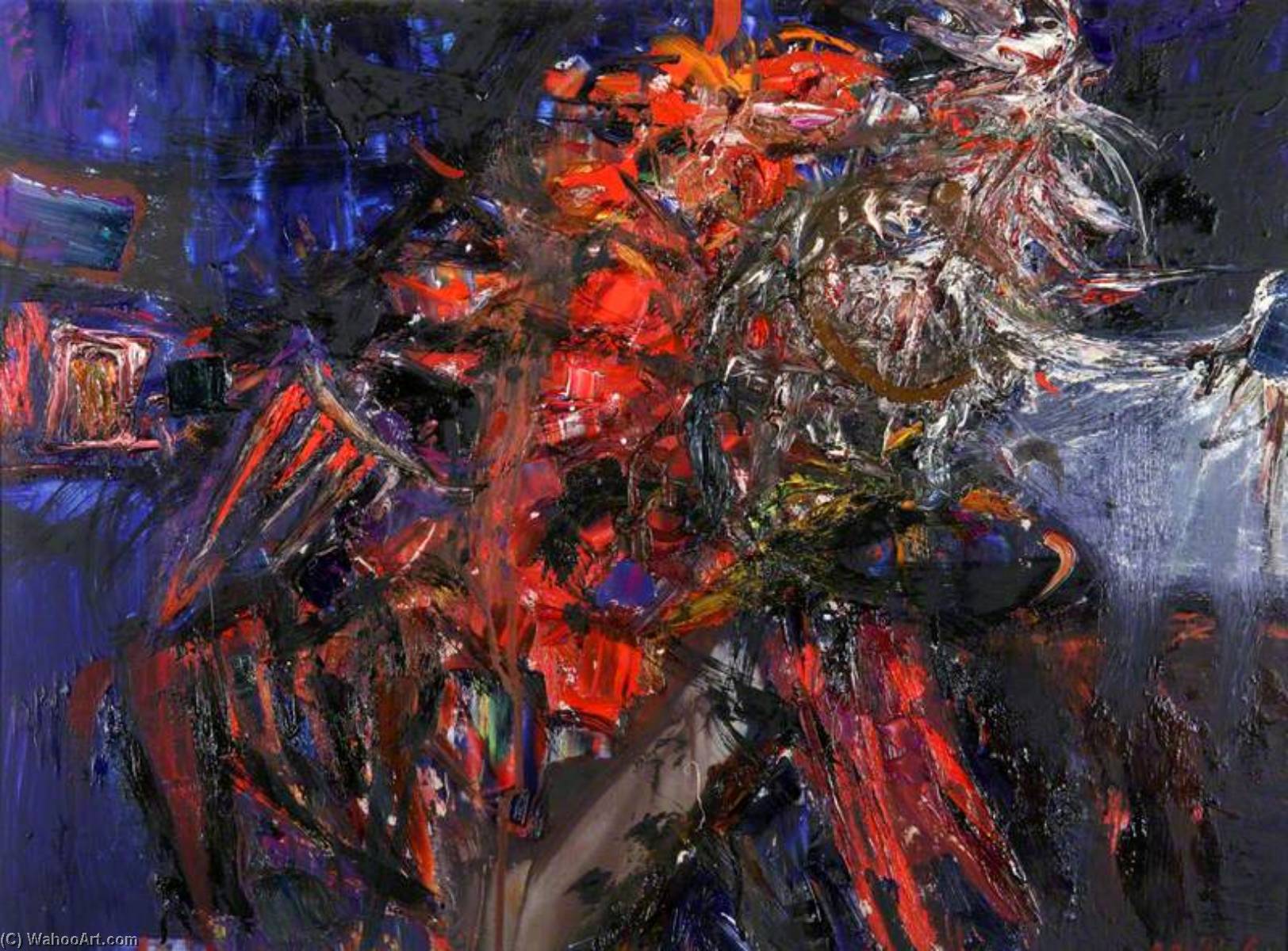 Cockfight Blue — Sir Robin Philipson