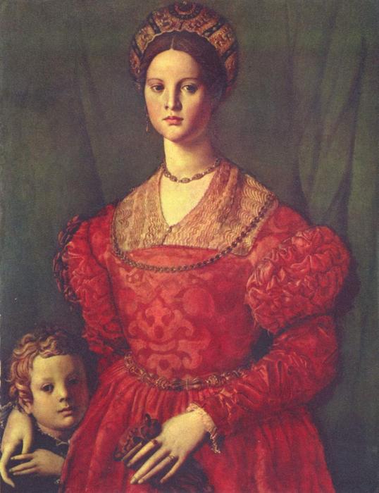 Portrait Of Young Woman With Her Son — Agnolo Bronzino