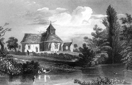 Little Maplestead Church — William Henry Bartlett